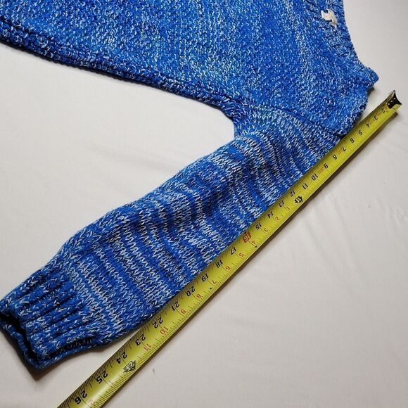 S GAP oversized blue black white crew neck soft cotton sweater SMALL - Picture 4 of 8